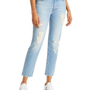 Mother The Trickster Straight Leg Ankle Jeans